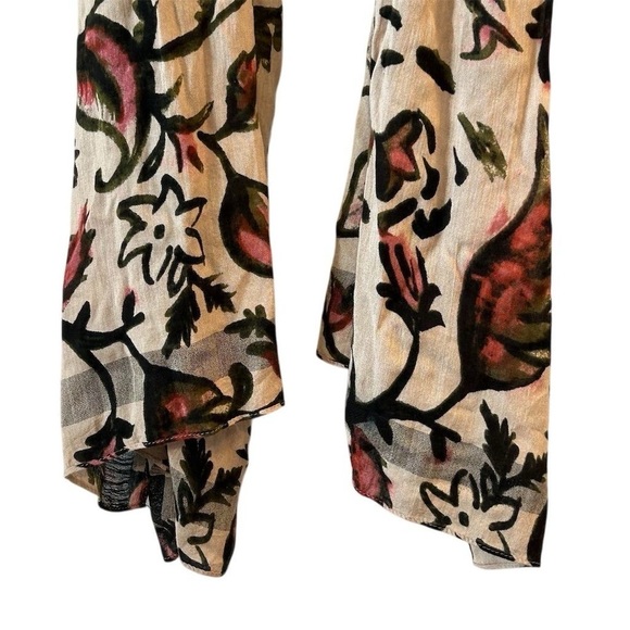 Lane Bryant Women's Floral Rectangle Scarf Wrap Multicolor Spring - Picture 2 of 6